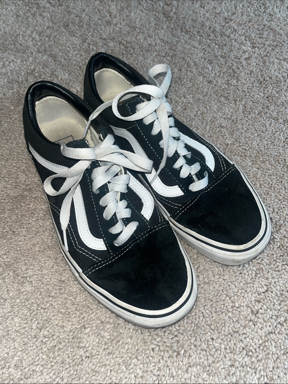 Vans Black and White Old Skool Sneakers